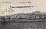  1916 Lübbecke / Westfalen Ansichtskarte / Postkarte /  Die Hansa überfliegt die Stadt. 2-3