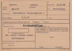 Drittes Reich / Rottenburg Beitragskarte DAF / Deutsche Arbeitsfront -