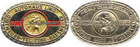 Oidtweiler / Baesweiler / Aachen Automobilplakette / Der heilige Christophorus / Autohaus Lind / Gute Fahrt -