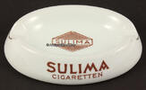 Deutsches Reich / Meissen Porzellan-Aschenbecher / Sulima Cigaretten -