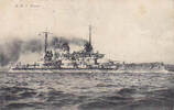 Deutsches Reich Ansichtskarte / Postkarte / S.M.S. Nassau -