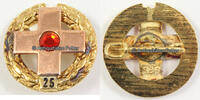  1953 - 1999 Bundesrepublik Deutschland Deutsches Rotes Kreuz (DRK) / Blutspender-Ehrennadel in 585er Gold 2-3