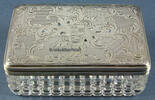 Birmingham / England Etui / Dose / Kasten / Wappen / Kristall - 925er Sterling Silber -