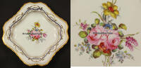  1890 - 1940 Derby / England Porzellan Schale, Schüssel / Blumenmalerei, handgemalt / Royal Crown Derby 1-2