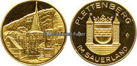 Plettenberg / Sauerland Medaille / Plettenberg im Sauerland / 986 Gold -