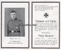 Drittes Reich / Gusenburg Totenzettel / Sterbebild / Unteroffizier Peter Bonertz -