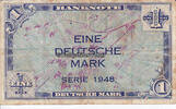 Alliierte Besatzung / Westzonen 1 Mark 1948 Bank deutscher L&auml;nder 3 20.78 US$  +  11.55 US$ shipping
