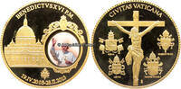 Vatikan 2013 Medaille / Die bedeut. P&auml;pste der Neuzeit / Benedikt XVI. P... 21.94 US$  +  13.86 US$ shipping