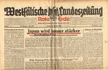 Drittes Reich / Westfalen 10.12.1943 Westf&auml;lische Landeszeitung Rote Erd... 140.32 元  ＋  93.55 元 运费