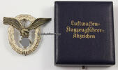 Drittes Reich O.J. Luftwaffen Flugzeugf&uuml;hrerabzeichen im Etui 1-2 17,150.82 元 免费寄运