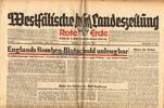 Drittes Reich / Westfalen 14.12.1943 Westf&auml;lische Landeszeitung Rote Erd... 140.32 元  ＋  93.55 元 运费