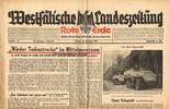 Drittes Reich / Westfalen 26.11.1943 Westf&auml;lische Landeszeitung Rote Erd... 140.32 元  ＋  93.55 元 运费
