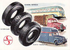 Bundesrepublik Reklamekarte / SEMPERIT, Europa Express, Alpengigant, Super-Transport -