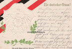Deutsches Reich Prägekarte/Ein deutscher Gruss! -