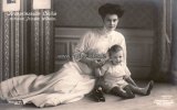 Deutsches Reich Ansichtskarte/Postkarte/Kronprinzessin Cecilie mit dem Prinzen Wilhelm. -