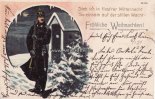 Deutsches Reich Ansichtskarte/Postkarte/Fröhliche Weihnachten!/Steh ich in finst\'rer... -