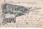 Baden-Baden Litho/Hotel de Russie/Baden-Baden./Albert Moerch/Electrisch. Licht/Trinkhalle -
