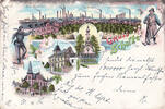 Schalke i/W Litho/Gruss aus Schalke i/W/Zeche Consolidation/Grillo Werke/Boecker & Co./... -
