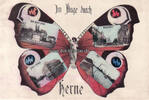 Herne Ansichtskarte / Postkarte / Schmetterling / Im Fluge durch Herne -
