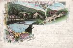 Stephannopel/Hemer 1905 Litho/Gruss aus Winterhoff (Stephannopel.)/Gasthof von Carl Geck/Vorderansicht 3
