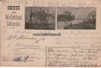 Geisecke/Schwerte 1895 Ansichtskarte/Postkarte/Vorläufer/Gruss aus Wellenbad Geisecke. 2-3