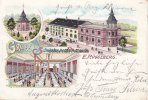 Schwelm Litho/Gruss vom Schwelmer Brunnen/E. Rüggeberg.  1908 2-3