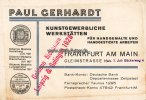 Frankfurt am Main Werbekarte/Paul Gerhardt/Kunstgewerbliche Werkstätten für Handgemalte und... -