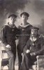 Deutsches Reich Fotokarte/Gruppenfoto/Mützenbänder: S.M.S. Schwaben, Matrosen Division, S.M.S... -