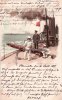 Deutsches Reich Litho/Künstlerkarte/Am Torpedo Lancierrohr. -