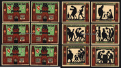 Glauschau 6 x 50 Pf Stadt -