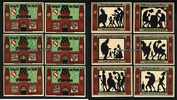 Glauschau 6 x 50 Pf Stadt -
