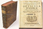 Preussen Johann Caspar Barthel / Opuscula Juridica / Varii Argumenti / Tom. II. -