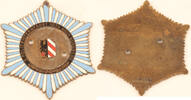 Plakette / 5. Polizeisternfahrt 1934 nach Nürnberg / Entnazifiziert 3