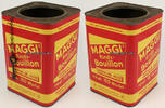 Singen (Hohentwiel) Blechdose / Reklame / Werbedose / mit Öffner an Kette / Maggis Rinds-Bouillon .. -