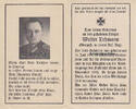 Drittes Reich / Düsseldorf - Gerresheim Totenzettel / Sterbebild / Walter Lehmann Obergefr. in einem Inf. - Regt. -