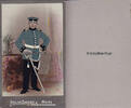 Deutsches Reich / Mainz Kabinettfoto handkoloriert / Dragoner - Regiment, Mainz -