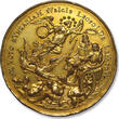 HUNGARY 49mm AE gilded medal 1688 A.D. Leopold I, Recapture of Stuhlweissenburg (Székesfehérvár), from the Turks VF+ / EF strong gilding, some wear / contact mar