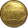 HUNGARY 49mm AE gilded medal 1688 A.D. Leopold I, Recapture of Stuhlweissenburg (Székesfehérvár), from the Turks VF+ / EF strong gilding, some wear / contact mar