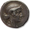 ROMAN REPUBLIC AR silver denarius 69 B.C. M. Plaetorius M. f. Cestianus, Rome mint - scarce type - VF+ / EF-dark steelgrey toning with hints of gold