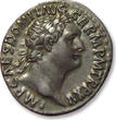 ROMAN EMPIRE AR silver denarius 95-96 A.D. Domitian / Domitianus, Rome - IMP XXII COS XVII CENS P P P - EF / EF+ light steelgrey toning with strong hints