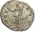 ROMAN EMPIRE AR silver denarius after 141 A.D. Faustina Senior - nearly as minted - Rome mint - AVGVSTA, Ceres left EF+ light steelgrey toning with strong irridescence - nearly as minted