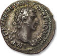 ROMAN EMPIRE AR silver denarius 97 A.D. Nerva, Rome - CONCORDIA EXERCITVVM - stunning coin EF+ overal dark steelgrey toning with strong hints of gold irridescenc