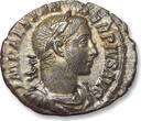 ROMAN EMPIRE AR silver denarius circa 231-235 A.D. Severus Alexander, Rome - nearly as minted - EF+ nearly as minted, strong irridescent toning