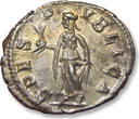 ROMAN EMPIRE AR silver denarius circa 231-235 A.D. Severus Alexander, Rome - nearly as minted - EF+ nearly as minted, strong irridescent toning