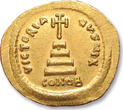 BYZANTINE EMPIRE AV gold solidus circa 613-618 A.D. Heraclius & Heraclius Constantine, rare eastern military mint (Egypt/Syria?) EF+++ mint state