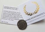 ROMAN EMPIRE AE follis / nummus circa 327-328 A.D. Constantine I, Antioch mint, 1st officina - PROVIDENTIAE AVGG, SMANTA - Ex Roma VF+ dark green patina, clear traces of original si