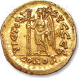 ROMAN EMPIRE AV gold solidus circa 462-466 A.D. Leo I the Thracian, Constantinople mint - officina S (= 2nd or 6th) - VF+ / EF-minor encrustations