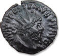 ROMAN EMPIRE AE or BI antoninianus 267 A.D. Postumus, Treveri or Cologne mint - scarce PAX AVGVSTI reverse - VF+ even dark toning wiht some white coloured patc