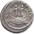 ROMAN REPUBLIC AR denarius 42 B.C. L. Mussidius Longus, Rome - Shrine of Venus Cloacina - nicely struck - VF+ / EF-lightly toned