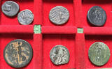 ANCIENT GREECE circa 350-50 B.C. Group of 7 coins: different city states and denominations
